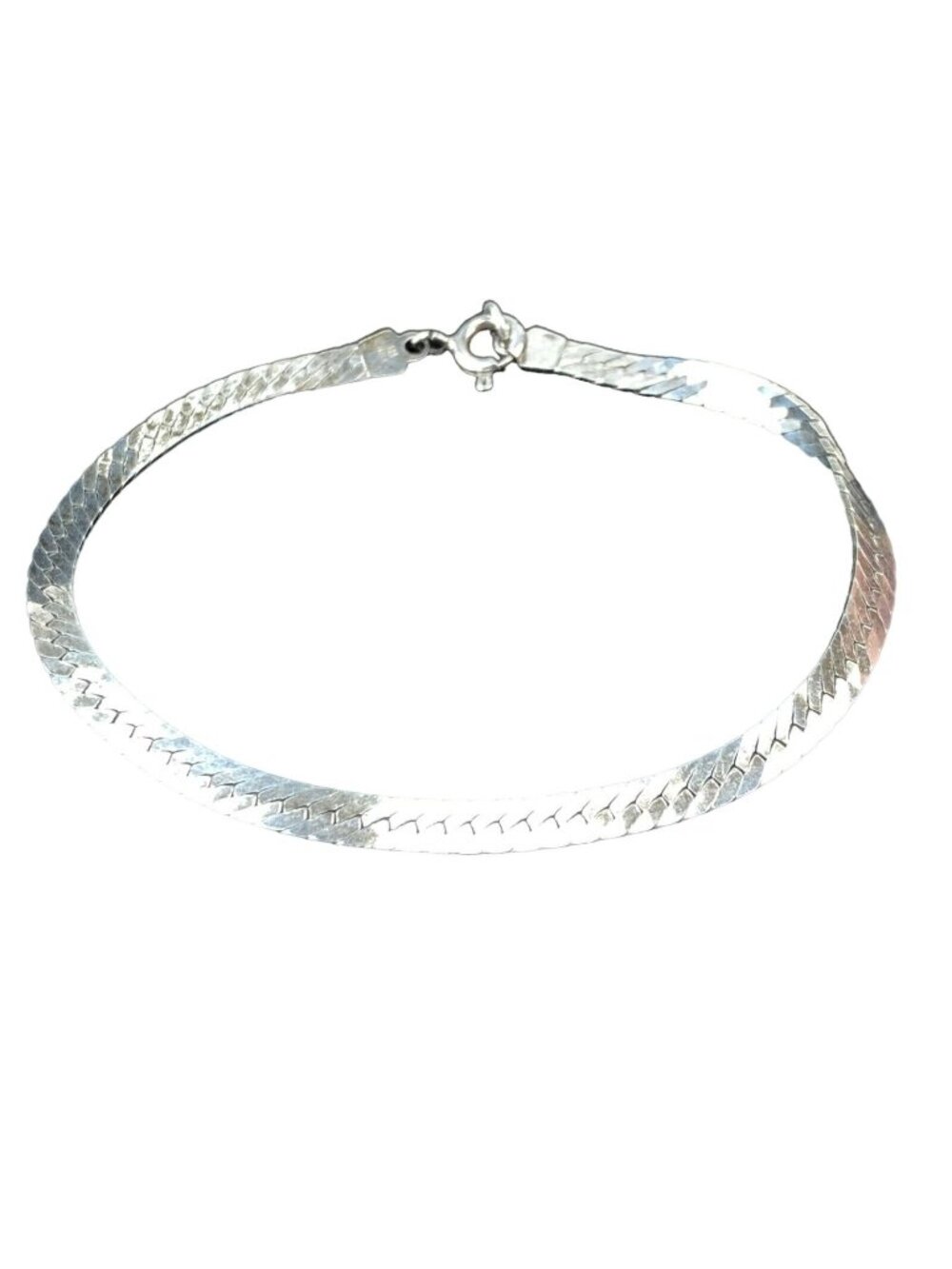 Sterling Silver 7" Bracelet Marked "925 Italy"